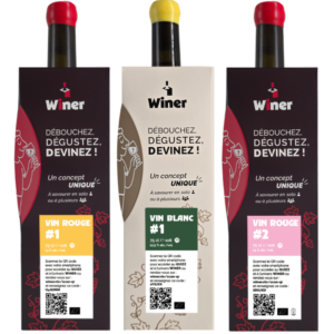 Pack Trio 1 - trois bouteilles Winer : rouge n°1, blanc n°1, rouge n°2