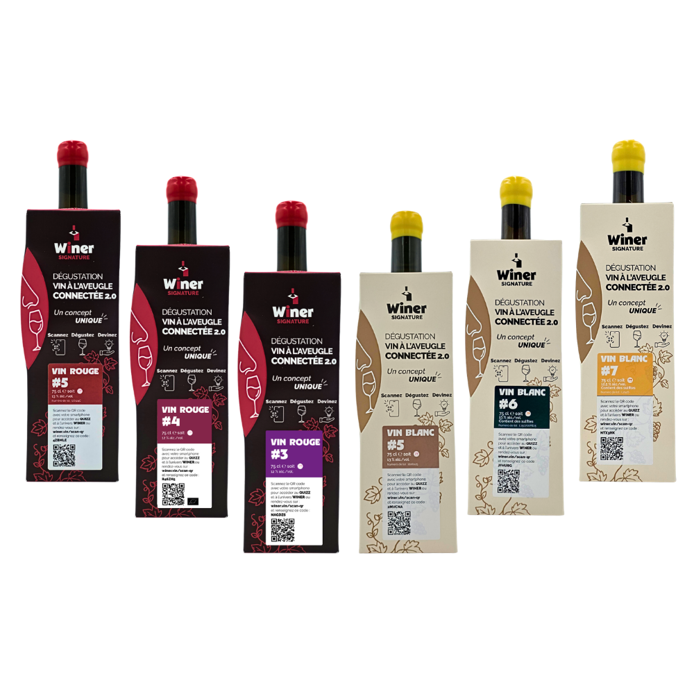 Pack Découverte Winer - 6 bouteilles à déguster à l’aveugle